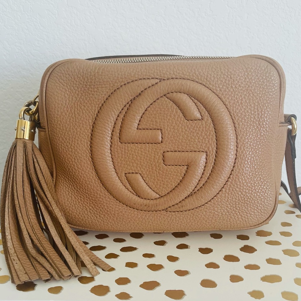 GUCCI DISCO CROSSBODY ROSE BEIGE